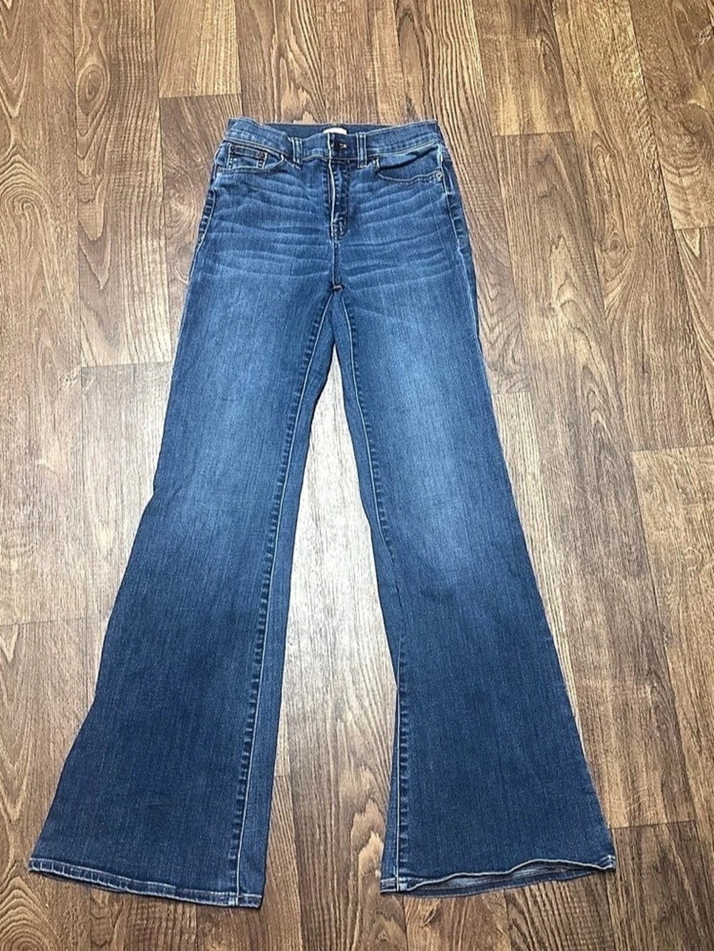 J.Crew Stetch Flare Jeans in Blue Waist 25